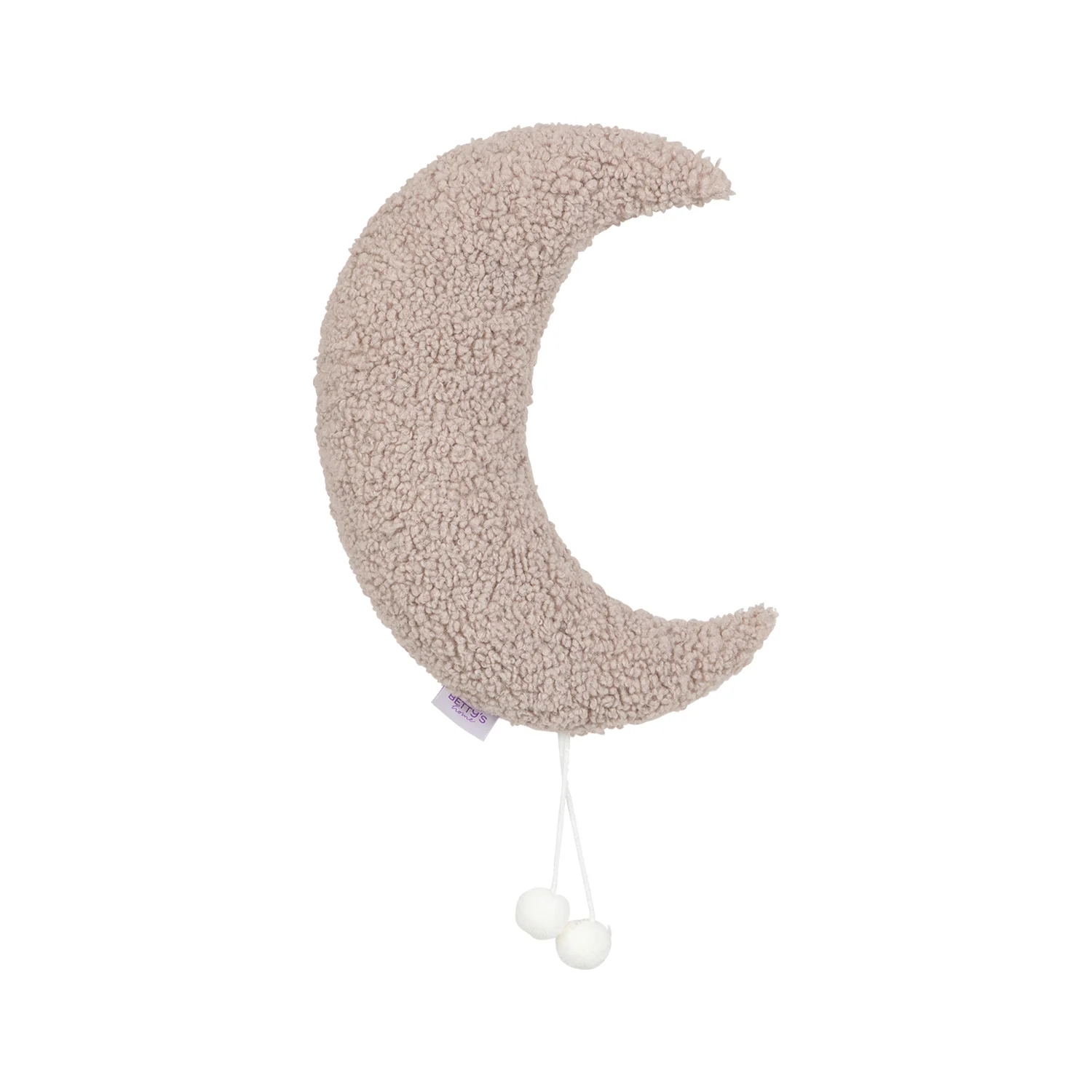 Boucle Moon Pendant Mocha | Teddy Moon Pendant Mocha